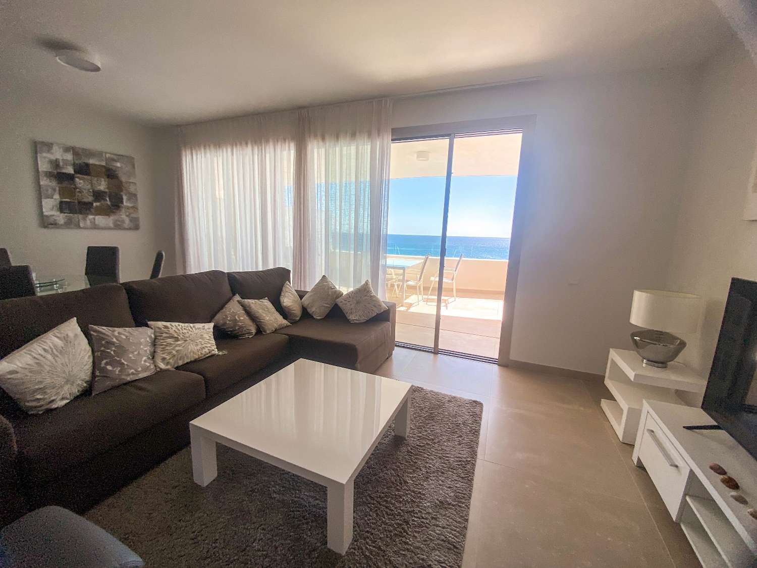 Lägenhet med panoramautsikt över havet i Mijas Costa