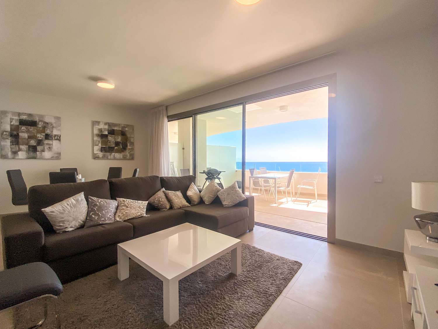 Lägenhet med panoramautsikt över havet i Mijas Costa