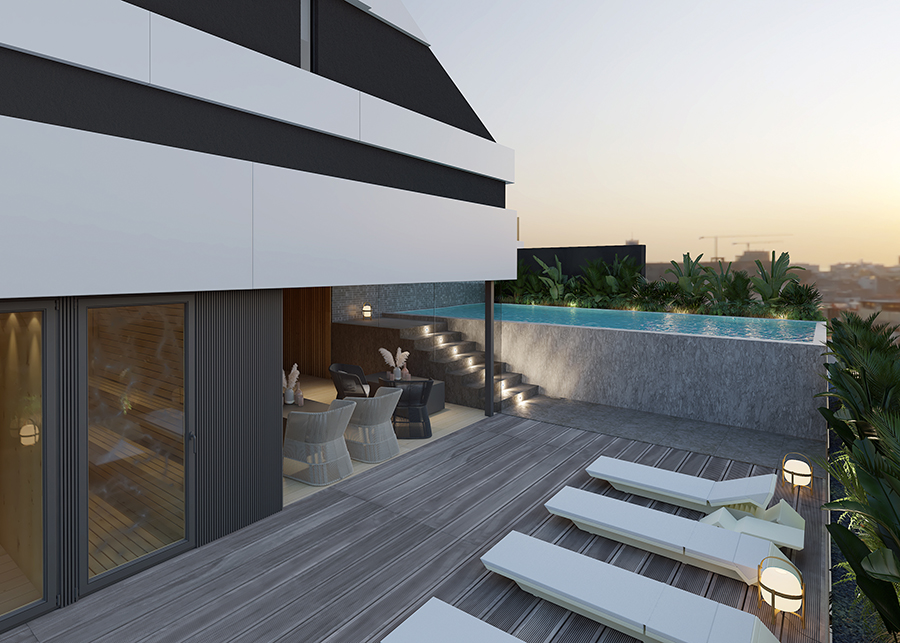 Espectacular piso de lujo de 2 habitaciones en el centro de Fuengirola con terraza, parking y piscina comunitaria