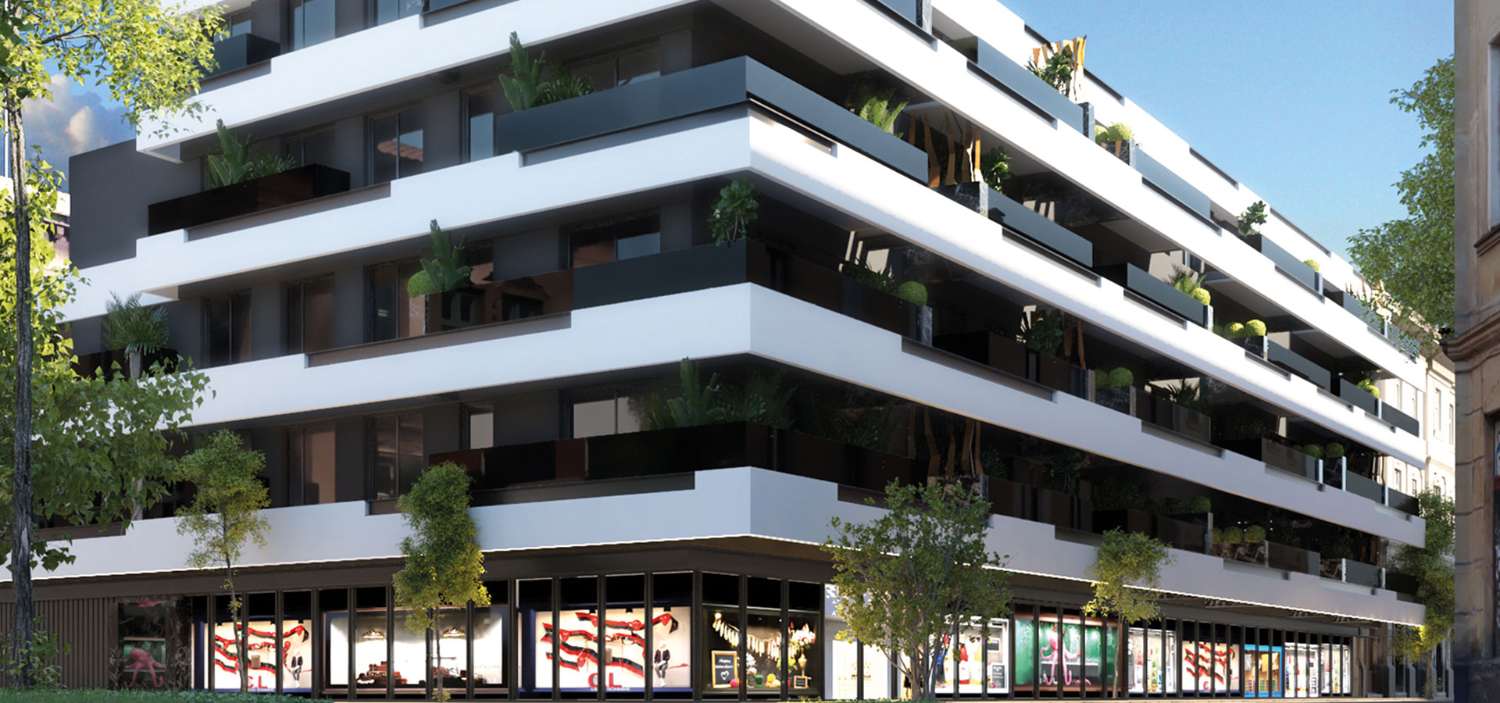 Spektakulær luksus 2-værelses lejlighed i centrum af Fuengirola med terrasse, parkering og fælles pool