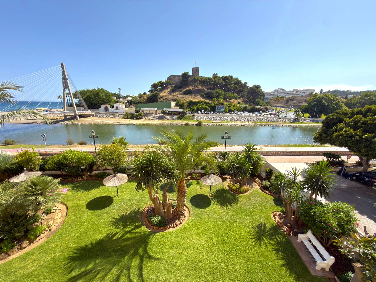 Appartamento con vista sul Castello Sohail e sul mare a Fuengirola