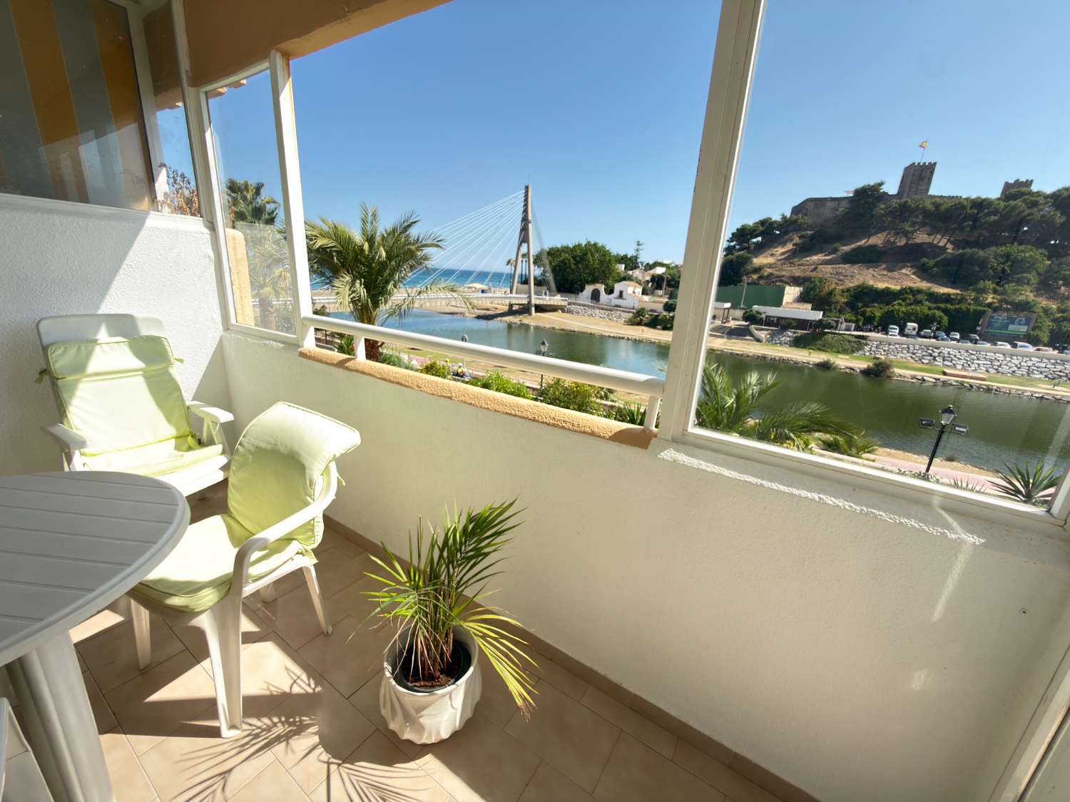 Appartamento con vista sul Castello Sohail e sul mare a Fuengirola