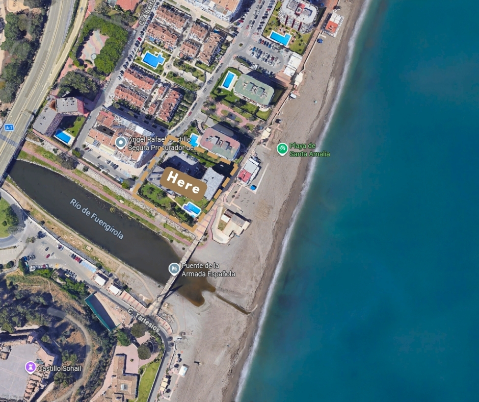 Appartamento con vista sul Castello Sohail e sul mare a Fuengirola