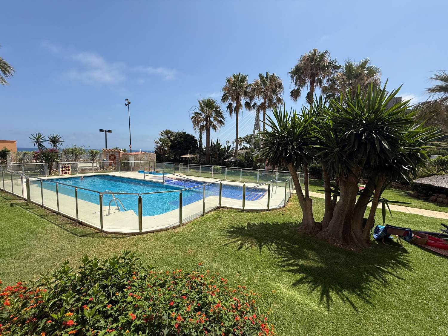 Appartamento con vista sul Castello Sohail e sul mare a Fuengirola