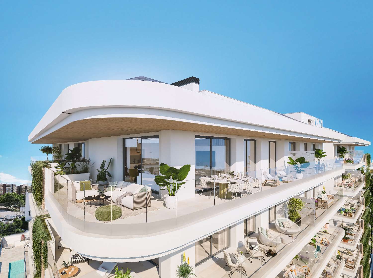 Nyt tilbud 2 soveværelser og 2 badeværelser med terrasse, parkering og opbevaringsrum i centrum af Fuengirola