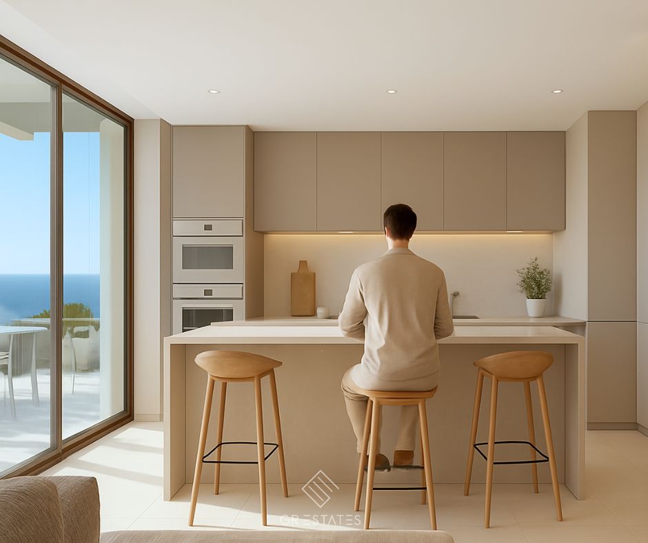 Moderna lägenheter med panoramautsikt över havet i det prestigefyllda området Higuerón, Benalmádena