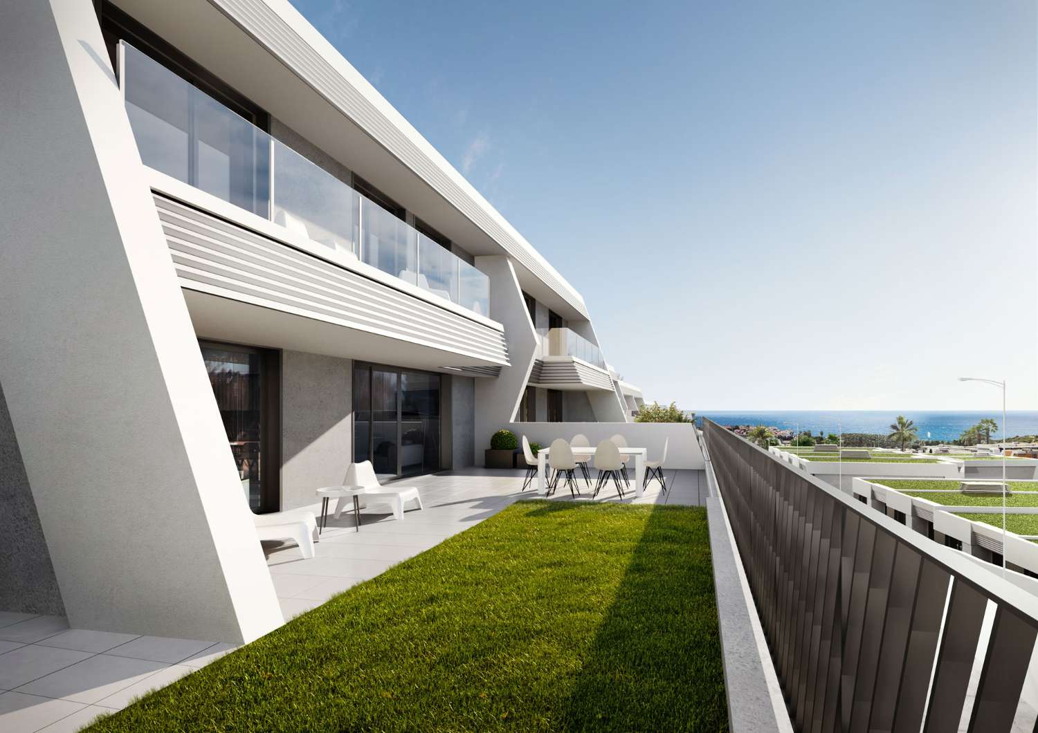 Exclusive luxury townhouses with panoramic sea views in the Chaparral natural park, Mijas Costa