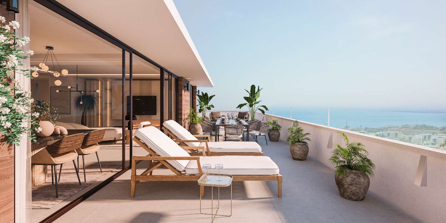 Belle opportunité d&#39;appartements spacieux et modernes avec vue sur la mer à El Higuerón