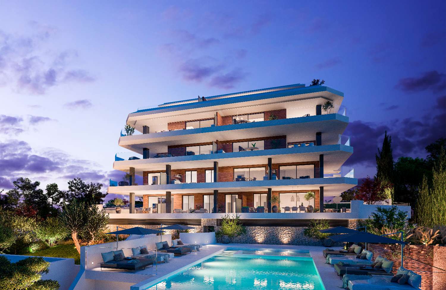 Geweldige kans voor ruime en moderne appartementen met uitzicht op zee in El Higuerón