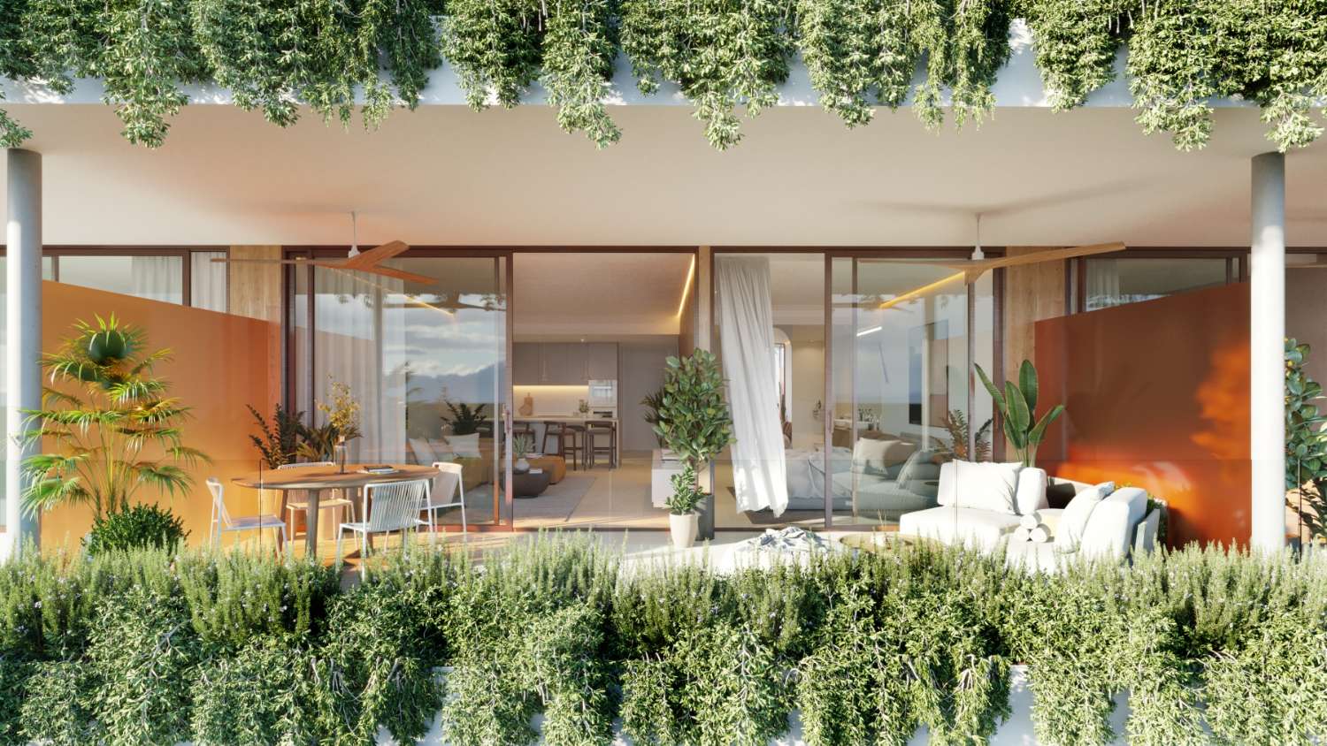 Moderne appartementen met panoramisch uitzicht op zee in de prestigieuze wijk Higuerón, Benalmádena