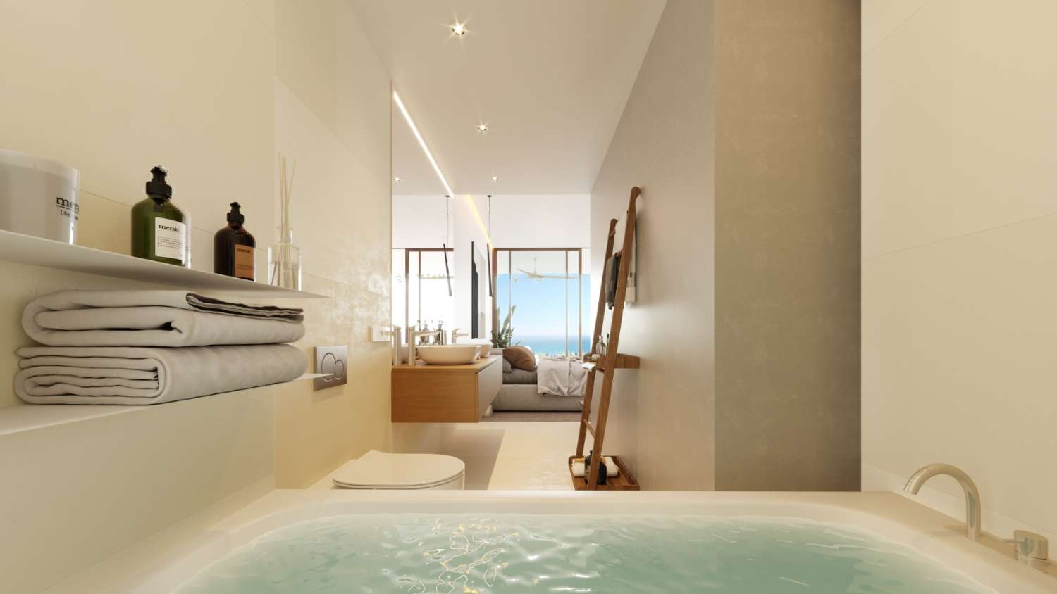 Moderne appartementen met panoramisch uitzicht op zee in de prestigieuze wijk Higuerón, Benalmádena