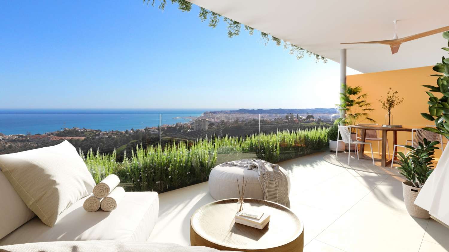 Moderne lejligheder med panoramaudsigt over havet i det prestigefyldte område Higuerón, Benalmádena