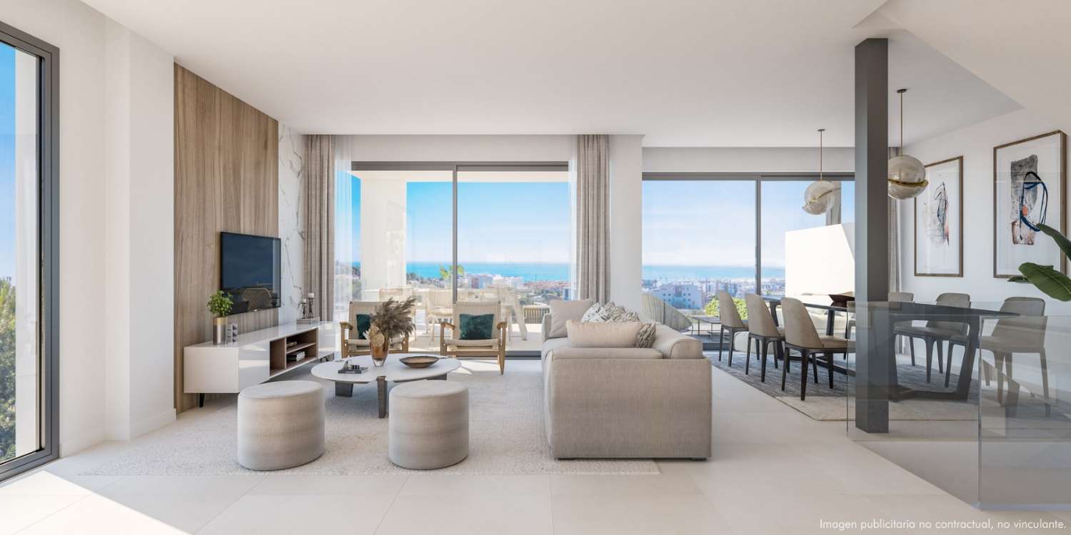 Ruim appartement met panoramisch uitzicht in Fuengirola