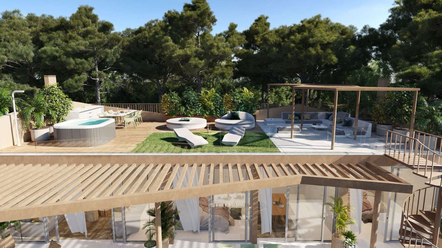 Exclusive apartments with a conceptual design in Mijas