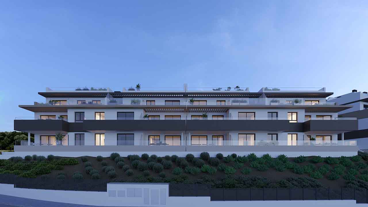 Nouveaux Appartements de 1, 2 et 3 chambres, terrasse avec vue sur la mer à Los Jardines sur la Costa del Sol, Estepona