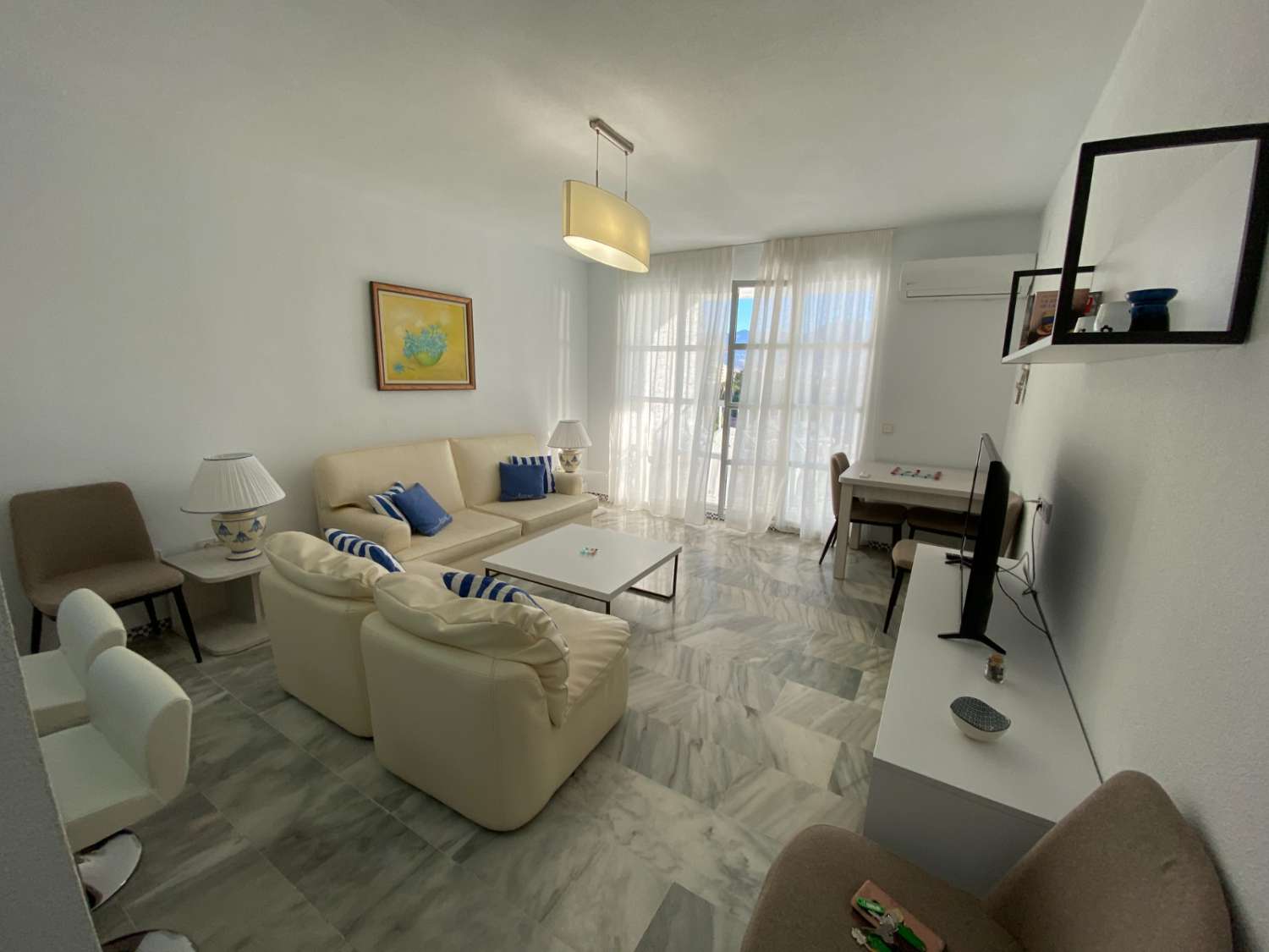 Fantastisk 3 værelses lejlighed på stranden i Fuengirola, pool, aircondition, wi-fi