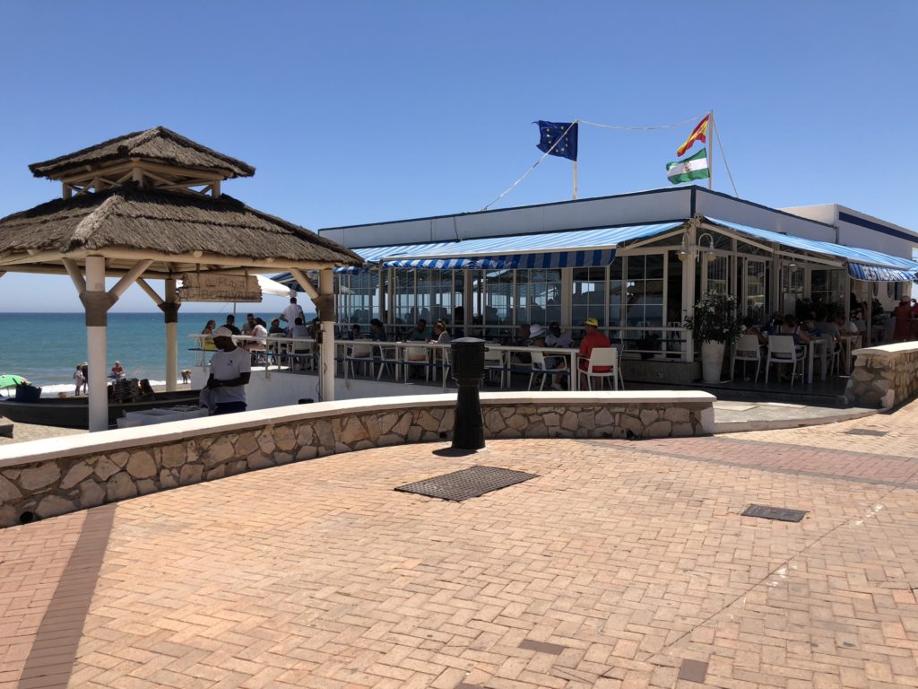 Spiaggia, Fuengirola, 1 camera da letto, piscina il mare e il cielo.