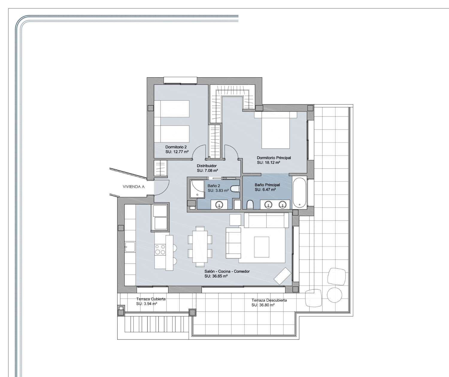 Exklusive Luxuswohnungen in Mijas Costa mit Meerblick, mit Terrasse, Gemeinschaftspool und Parkplatz